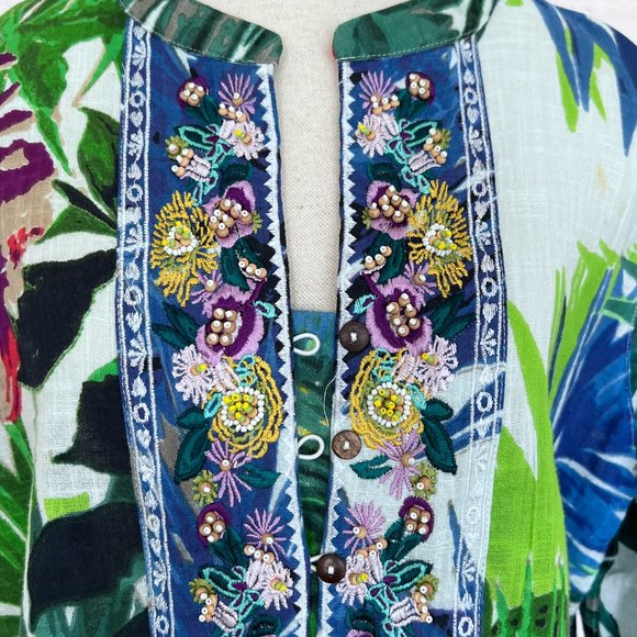 Soft Surroundings - Tunic Floral with Beading - PXL Petite XL - Picture 3 of 14